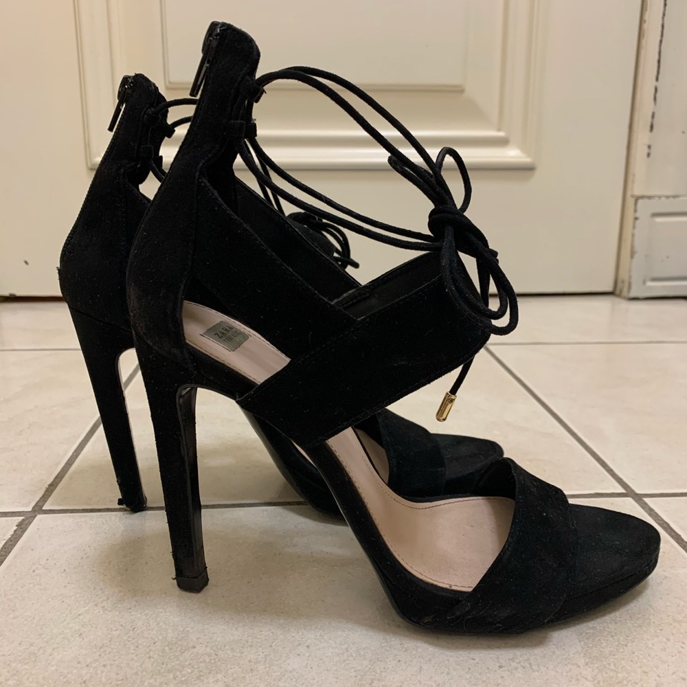 Zara black heels